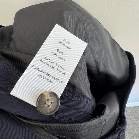 Everlane The Italian Wool Way-High® Drape Pant Navy Blue Size 8 Pleated - Picture 12 of 12